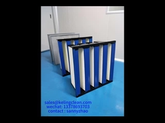 플라스틱 프레임 V 은행 필터 산업 환경에서 청정실 필터링 및 성능