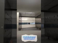 PVC 백색/빨강 파란 색깔을 가진 빠른 회전 문 공기 샤워 청정실