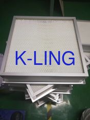Cleanroom ceiling Mini-Pleats HEPA Air Filter with AB Glue Seal and Aluminum Frame