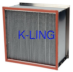 유리 섬유 페이퍼와 높은 온도 500Pa HEPA 공기 정화 필터