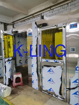 220V/50Hz 또는 380V/50Hz 증강된 공기 필터레이션과 함께 날씨에 견고한 LED 공기 샤워 터널
