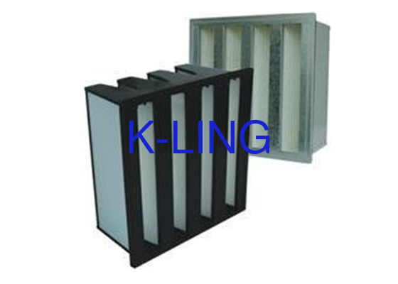 V 뱅크 공기 필터 먼지 용량 18 Sq.M 큰 먼지 보유 용량 EVA 가스켓과