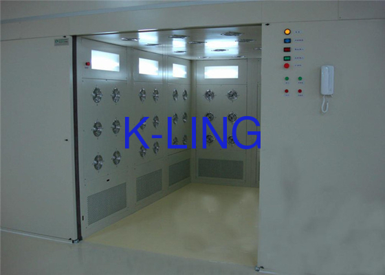 PLC 제어 공기 샤워 터널 200 Pa 압력으로 맞춤형 공기 샤워