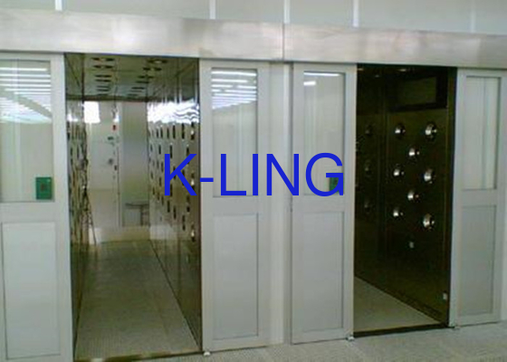 에너지 절약 380V 공기 샤워 터널 LED 조명 및 UV 램프 PLC 제어