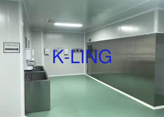 고속 맞춤형 L형 공기 샤워 터널 룸 자동 스윙 도어 50Hz 주파수