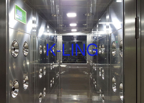 PLC 제어 및 스테인리스 스틸 SUS304 상품용 건설과 함께 클래스 100 청정실 공기 샤워기