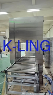 자동 목록 컨베이어 선 380V/50HZ를 가진 PLC 통제 시스템 공기 샤워 통행 상자