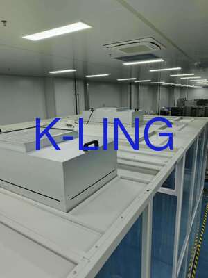 ISO 8 软壁清洁室 0.45m/s 공기 속도 및 H14 HEPA 필터레이션으로 오염을 조절합니다.