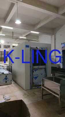 커스터마이즈 가능한 크기 스테인리스 스틸 클린룸 공기 샤워 터널 대용량 진입을 위한 고속 공기 흐름