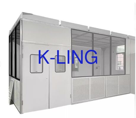 ISO5/ISO6/ISO7/ISO8 등급 정화, HEPA 필터 및 프리필터 공기 여과, 모듈식 설치가 가능한 모듈형 클린룸