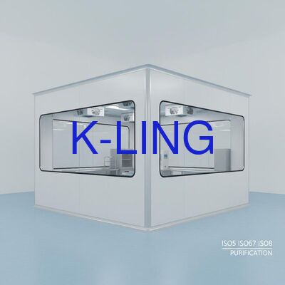 ISO5 ISO6 ISO7 ISO8 정화를 위해 하드 월 모듈형 청정실과 듀플 레이어 진공 유기 유리 창과 유리 마그네슘 바위 울 샌드위치 패널