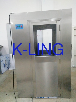 마이크로컴퓨터 제어 및 1000-1500m/3 풍량을 갖춘 Class 100 클린룸 스테인리스 스틸 에어 샤워