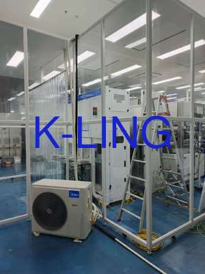 빠른 조립 및 분해 가능한 소프트월 클린룸, 헤파 필터(99.99%@0.3um) 및 분체 도장 강철 모듈식 클린룸