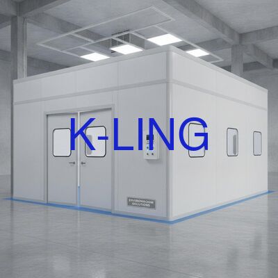 PVC 바닥 재료 단단한 벽 청정실 이동 가능한 재구성 가능한 모듈형 청정실 솔루션 제어 환경