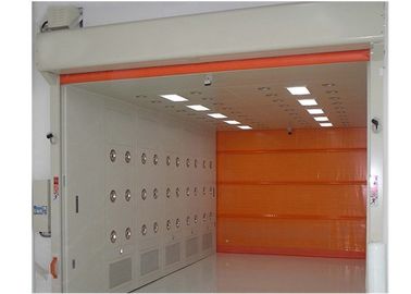 3PH 380V PVC 빠른 회전 문을 가진 큰 공간 공기 샤워 갱도