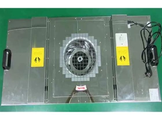 스테인레스 강 내각 0.8m/S 97 pa H14 팬 필터 유닛