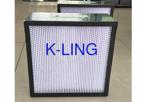 병원 H13 또는 H14 효율을 위한 판지로 만드는 분리대 깊이인 주름 HEPA 공기 정화 필터